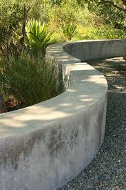 Nice Curves Concrete Garden Garden Retaining Wall Concrete Retaining Walls