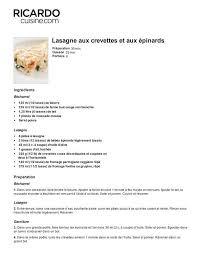 Dropbox Lasagne Aux Crevettes Et Aux Epinards Recettes Ricardo Pdf Dropbox