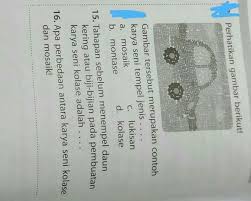 Persamaan ketiganya adalah karya seni tempel dan yang akan kita bahas adalah perbedaan kolase, montase dan mozaik. Kolase Adalah Brainly
