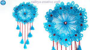 Pertama kumpulkan benang wol dengan warna yang beragam, kemudian. Diy Ide Kerajinan Dari Benang Wol Hiasan Dinding Benang Wol How To Make Wall Hanging For Room Youtube