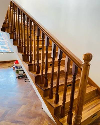 Mvule staircase