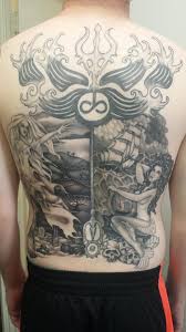Megan jones, custom tattoo artist at 808 tattoo shop hawaii Siren And Banshee Piece Done By Jen At 808 Tattoo In Kaneohe Hawaii Tattoos