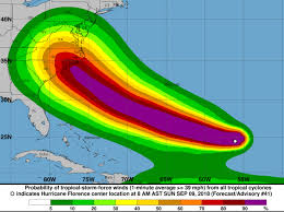 Image result for national hurricane center florence today