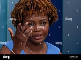 Secretary karine jean pierre hi-res stock photography and images