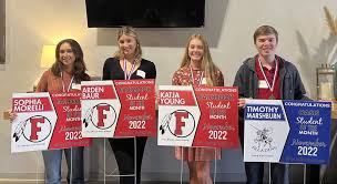 Mashburn, Baur, Morelli and Young recognized as Students of the Month