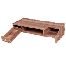 Stylish wood design makes the monitor riser look much more sophisticated than the average monitor stand. Wooden Monitor Stand Riser Computer Desk Organizer With Keyboard Mouse Storage Slots For Office Supplies School Teachers Buy At The Price Of 23 60 In Aliexpress Com Imall Com