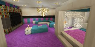 Minecraft Bedroom Pink Girl Purple Wallpaper Wall Design Canopy Bed Tv Minecraft Bedroom Decor Minecraft Bedroom Minecraft Room