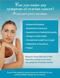What are the symptoms of ovarian cancer? Ovarian Cancer Awareness Maq Sunshine Coast Daily