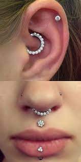 Brice Swarovski Crystal Clicker In Silver Brinco Piercing Piercings Diferentes Ideias Para Piercings