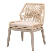 Loom Dining Chair Sand Set Of 2 Outdoor Dining Chairs Rattan Chair Dining Chairs