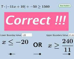 Solving Absolute Value Inequalities Conjunctions Amp Disjunctions Quiz Question Generator Feed Absolute Value Inequalities Absolute Value Linear Function
