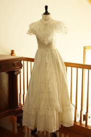 Jessica Mcclintock Wedding Dress Vintage 1990s Victorian Xs S White Cotton Charmeuse Wedding Dress Wedding Dress Gallery Satin Bridal Gowns