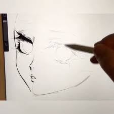 Inking In The Procreate App On Ipad Pro I M Using The Technical Pen Brush Anime Animeart Manga Mangaart Ar Technical Pen Technical Drawing Procreate App