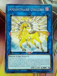 Yugioh Knightmare Unicorn Rare GEIM-EN050 1st Ed Lightly Played - Центр  повышения квалификации