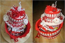 Torte Aus Sussigkeiten Basteln Schachtel Kinderschokolade Krepppapier Deko Sussigkeiten Selber Machen Sussigkeiten Basteln Schokokuchen