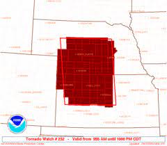 A tornado watch is in effect until 7 p.m. Tornado Watch Wikipedia