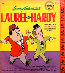 The humor of laurel and hardy was highly visual with slapstick used for emphasis. Laurel And Hardy Theme Song One Together Is Two Larry Harmon As Stan Laurel Henry Calvin As Oliver Ha Laurel And Hardy Stan Laurel Stan Laurel Oliver Hardy