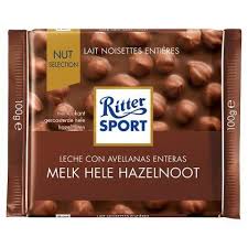 Ritter Sport Lait Noisettes Entieres 100 G Shokolad Konditerskaya Kakao