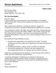 Java Developer Cover Letter Sample
