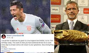 May 15, 2021 · robert lewandowski scores 40th bundesliga goal of the season to equal gerd müller's record. Robert Lewandowski Dedicates Champions League Goals To Bayern Munich Legend Gerd Muller Daily Mail Online