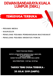 Dbkl bertanggungjawab pada kesihatan dan sanitasi awam pengurusan dan pembuangan sampah. Temuduga Terbuka Di Dewan Bandaraya Kuala Lumpur 2019