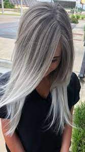 Go Grey Or Go Home Silver Grey Hair Trend Is Here To Stay Silver Blonde Hair Roots Hair Silver Blonde Ombre