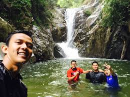 The waterfalls are composed of three separate vertical waterfalls. Sg Chiling Outdoor Camping Waterfall Trekking Kuala Kubu Bharu Selangor Province Malaysia Waterfall Kuala Kubu Bharu Outdoor Camping