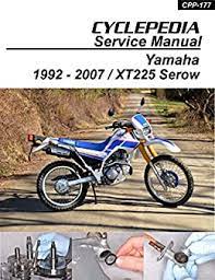 Thanks to everyone for making this site so popular. Amazon Com 1992 2007 Yamaha Xt225 Serow Service Manual Ebook Cyclepedia Press Llc Kindle Store