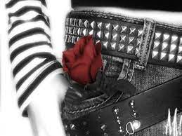 Emo Wallpaper Black And Red Roses Color Splash