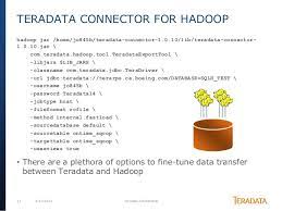 Teradata Connnector For Hadoop Tdch Social Data Data Architecture Business Data