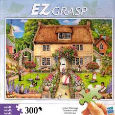 As you can see label says easy grip extra large. Ez Grasp Cottage Life 300 Pieces Hasbro Puzzle Warehouse