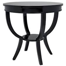 Qs Scheffield Round End Table Black Accent Tables Dark Brown Side Table Brown Side Table Black Accent Table