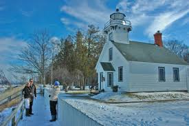 Muskegon south pier light station 70. Snowshoes And Chili A Two Pronged Strategy For Winter Fun Traverse City Winter Fun House Styles