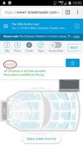 seating chart the embassy theatre