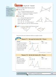 Sss and sas 243 writing proofs a is a convincing argument that shows why a statement is true. 7 3 Proving Triangles 7 Section 3 Pdf 450 Chapter 7 Similarity Proving Triangles Similar 7 3 Objectives