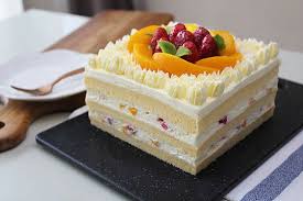 Bakewithlove Cotton Soft Vanilla Sponge Peach Cake Soft Sponge Cake Recipe Peach Cake Vanilla Sponge