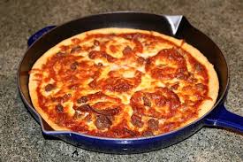 Cast Iron Skillet Pizza With Einkorn Flour Pizza Crust Skillet Pizza Einkorn Cast Iron Skillet Pizza