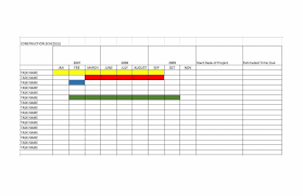 21 Construction Schedule Templates In Word Excel