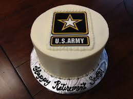 Maybe you would like to learn more about one of these? Army Retirement Cake White Cake With Strawberry Filling And Vanilla Buttercream Edible Image For The Top Cakecentral Com
