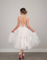 Tea Length Wedding Dress Roslyn Tea Length Wedding Dress Short Designer Wedding Dresses Short Wedding Dress