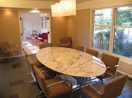 Knoll Oval Saarinen Dining Table 96 X54 In White Extra Marble 14 236 Same Size Table From Knoll In A Natural Carrar Decoracao Mesa De Granito Mesa De Jantar