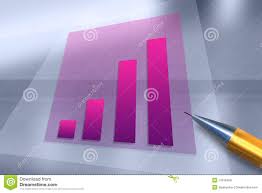 Positive Business Trend Chart Stock Illustration