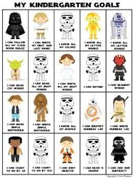 Kindergarten Data Board Star Wars Themed Kindergarten Primary Printables Kindergarten Goals