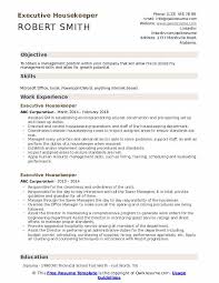 Executive Housekeeper Resume Samples Qwikresume