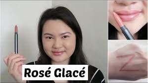Bite Beauty Crystal Crème Shimmer Lip Crayon Rosé Glacé Review + Swatch