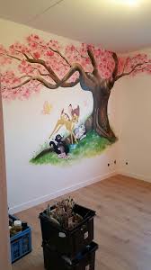100 great wall mural and wallpaper ideas for offices, businesses, and corporate board rooms. Bambi Bloesem Muurschildering Disney Mural Kids Room Murals Disney Themed Rooms
