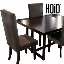 Foam cushioned seating with faux leather upholstery. Mit Dining Table With 4 Chairs Hoid Pk