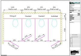 Doors are typically inward opening with an opening of approximately 600mm wide. Toilet Cubicle Cubicle Toilet
