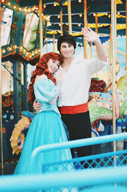 Ariel And Prince Eric Choc Walk 2016 Disney Face Characters Disneyland Face Characters Goth Disney Princesses