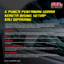 Kereta anda akan kalis air seperti air jatuh didaun keladi! Tips Daripada Sunz Tint Punca Penyaman Udara Kereta Bising Sunz Tint Specialist